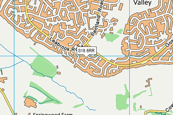 S18 8RR map - OS VectorMap District (Ordnance Survey)
