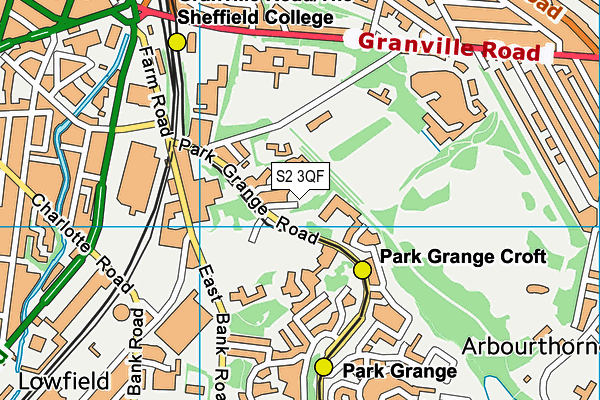 Discovery Academy map (S2 3QF) - OS VectorMap District (Ordnance Survey)