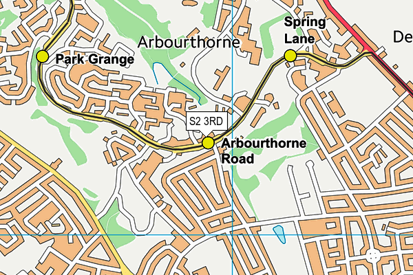 S2 3RD map - OS VectorMap District (Ordnance Survey)