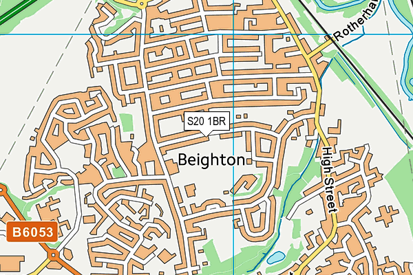 Reignhead Farm map (S20 1BR) - OS VectorMap District (Ordnance Survey)