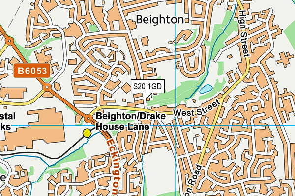 S20 1GD map - OS VectorMap District (Ordnance Survey)
