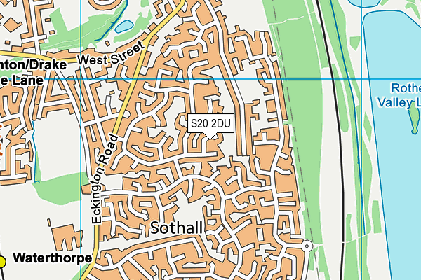 S20 2DU map - OS VectorMap District (Ordnance Survey)