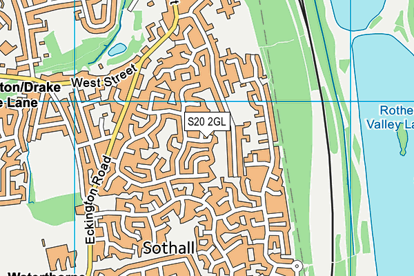 S20 2GL map - OS VectorMap District (Ordnance Survey)