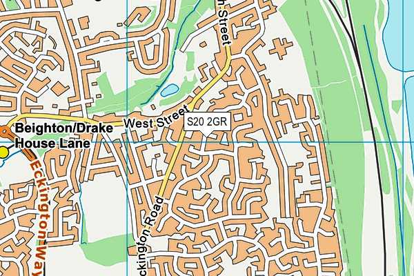 S20 2GR map - OS VectorMap District (Ordnance Survey)