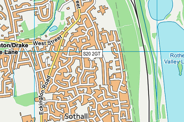 S20 2GT map - OS VectorMap District (Ordnance Survey)