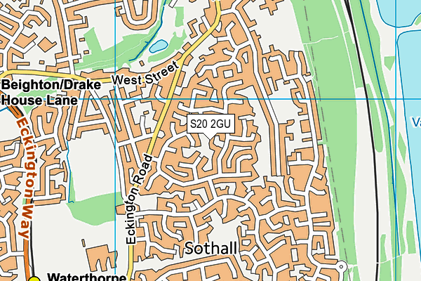 S20 2GU map - OS VectorMap District (Ordnance Survey)