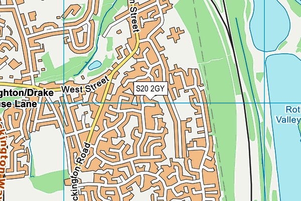 S20 2GY map - OS VectorMap District (Ordnance Survey)