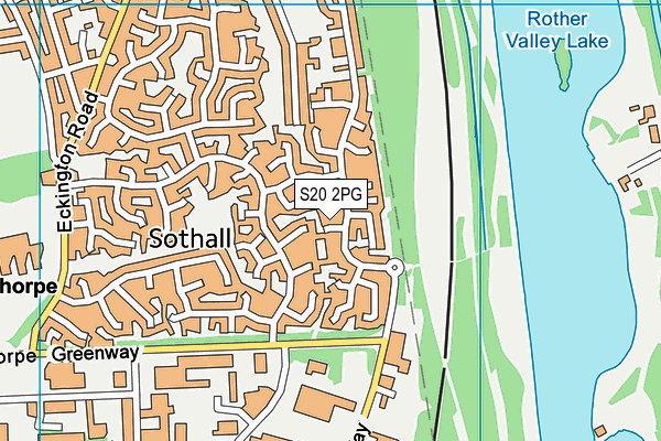 S20 2PG map - OS VectorMap District (Ordnance Survey)