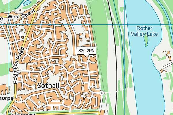 S20 2PN map - OS VectorMap District (Ordnance Survey)