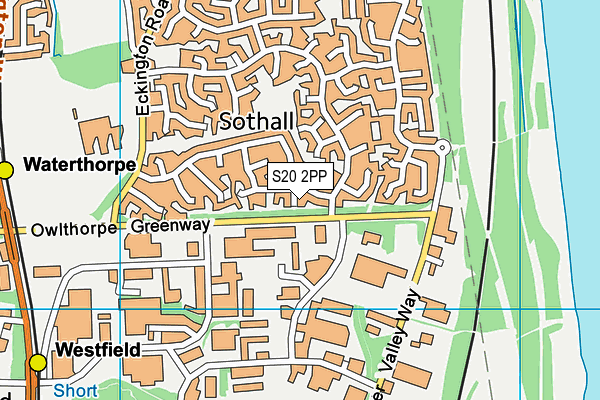 S20 2PP map - OS VectorMap District (Ordnance Survey)