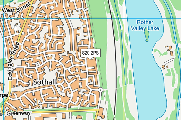 S20 2PS map - OS VectorMap District (Ordnance Survey)