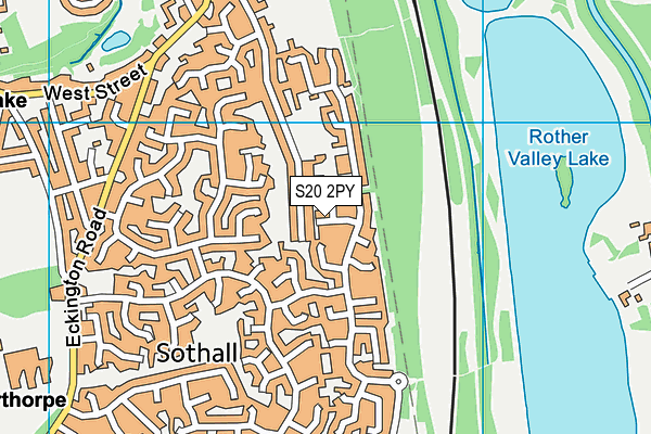 S20 2PY map - OS VectorMap District (Ordnance Survey)