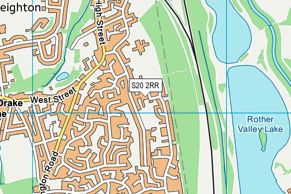 S20 2RR map - OS VectorMap District (Ordnance Survey)