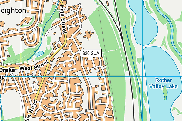 S20 2UA map - OS VectorMap District (Ordnance Survey)