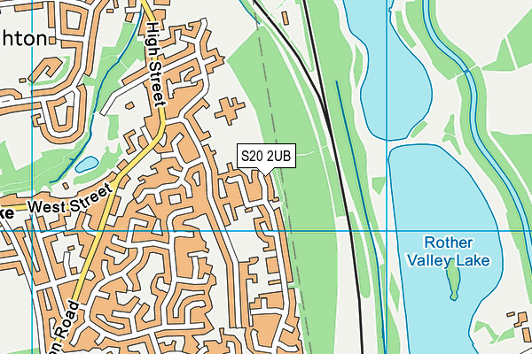 S20 2UB map - OS VectorMap District (Ordnance Survey)