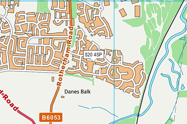 S20 4SP map - OS VectorMap District (Ordnance Survey)