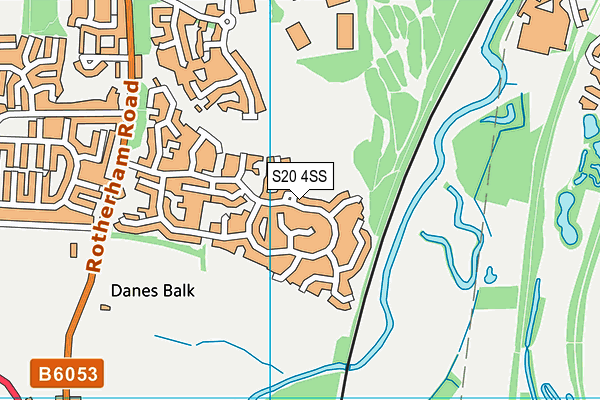 S20 4SS map - OS VectorMap District (Ordnance Survey)