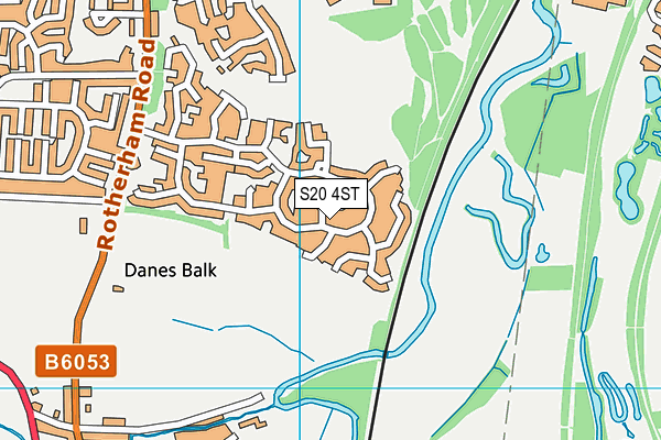S20 4ST map - OS VectorMap District (Ordnance Survey)