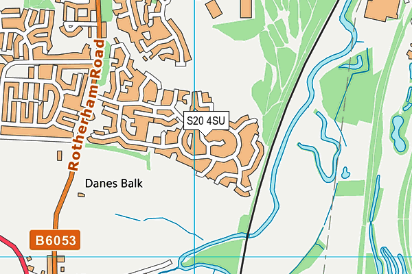 S20 4SU map - OS VectorMap District (Ordnance Survey)