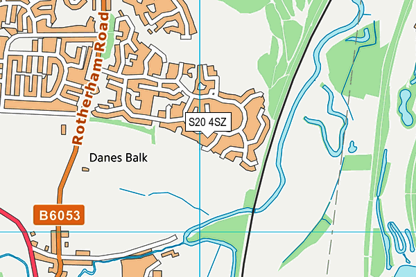 S20 4SZ map - OS VectorMap District (Ordnance Survey)