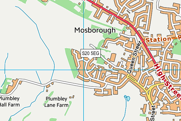 S20 5EG map - OS VectorMap District (Ordnance Survey)