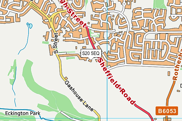 S20 5EQ map - OS VectorMap District (Ordnance Survey)