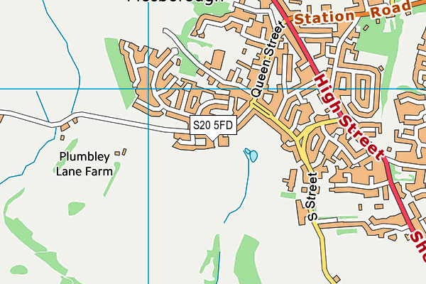 S20 5FD map - OS VectorMap District (Ordnance Survey)