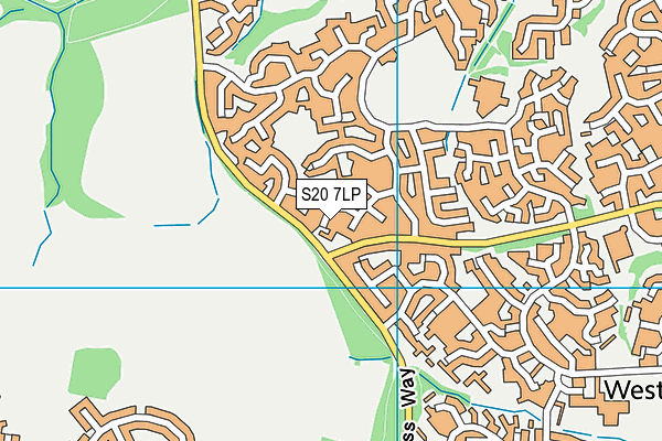 S20 7LP map - OS VectorMap District (Ordnance Survey)