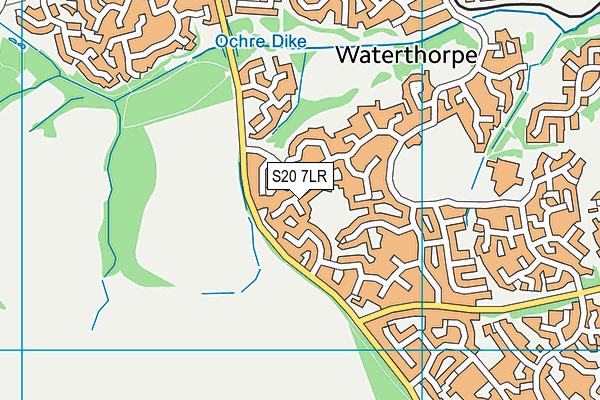 S20 7LR map - OS VectorMap District (Ordnance Survey)