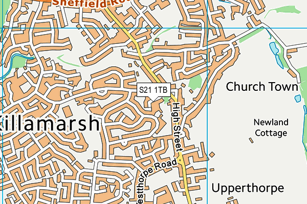 S21 1TB map - OS VectorMap District (Ordnance Survey)