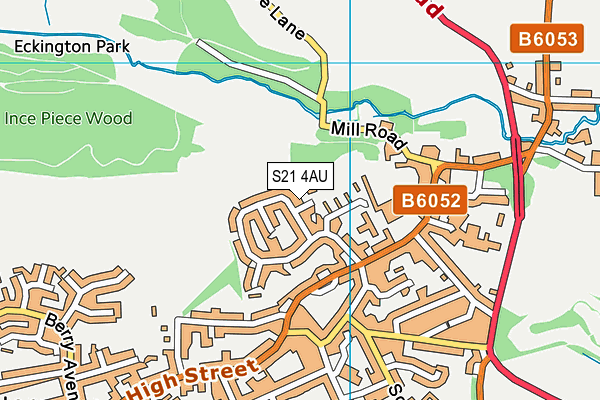 Camms CofE (Aided) Primary School map (S21 4AU) - OS VectorMap District (Ordnance Survey)