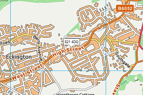 S21 4DQ map - OS VectorMap District (Ordnance Survey)