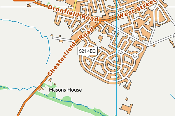 S21 4EQ map - OS VectorMap District (Ordnance Survey)