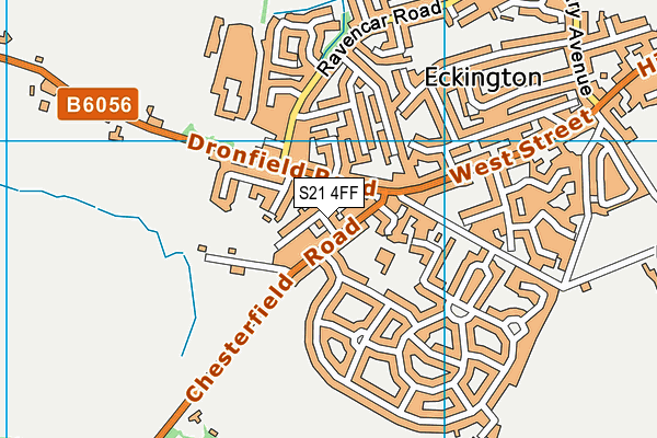 S21 4FF map - OS VectorMap District (Ordnance Survey)