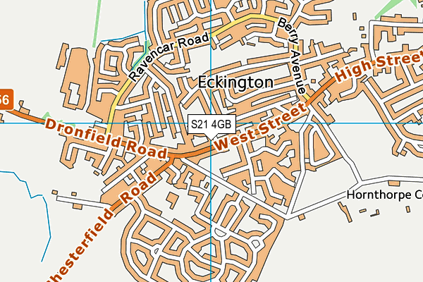 S21 4GB map - OS VectorMap District (Ordnance Survey)
