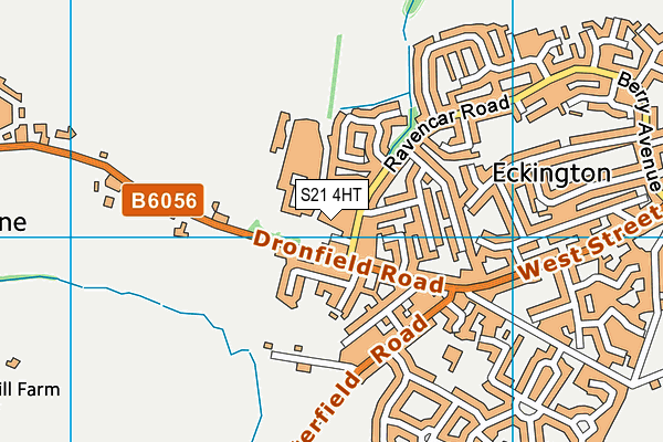 S21 4HT map - OS VectorMap District (Ordnance Survey)