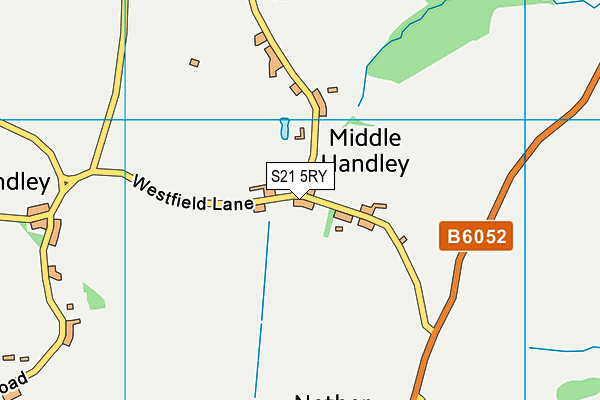 S21 5RY map - OS VectorMap District (Ordnance Survey)