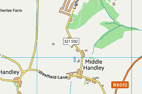 S21 5SD map - OS VectorMap District (Ordnance Survey)