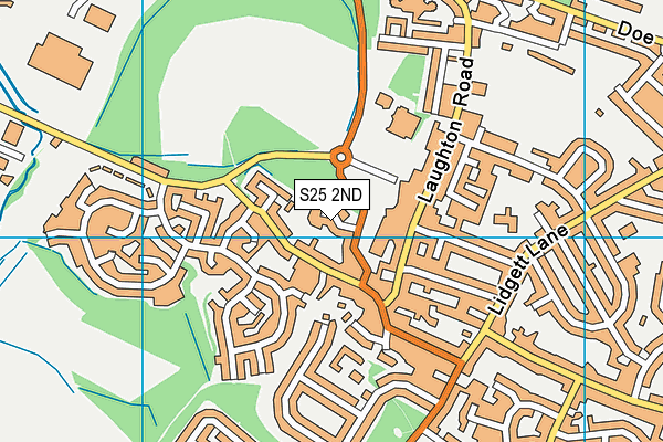 S25 2ND map - OS VectorMap District (Ordnance Survey)