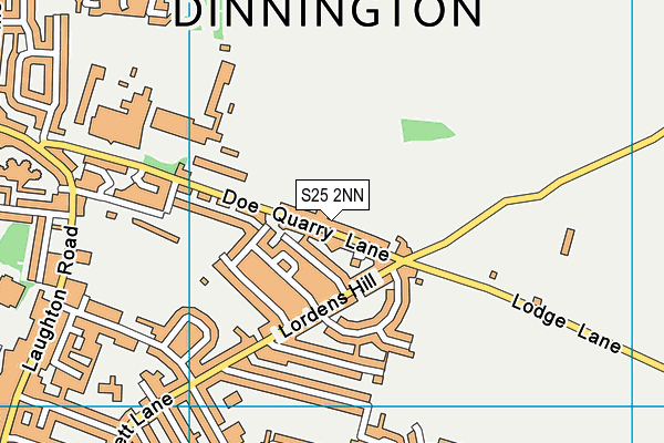 S25 2NN map - OS VectorMap District (Ordnance Survey)
