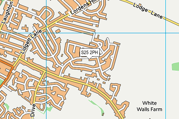 S25 2PH map - OS VectorMap District (Ordnance Survey)