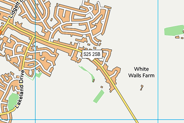 S25 2SB map - OS VectorMap District (Ordnance Survey)
