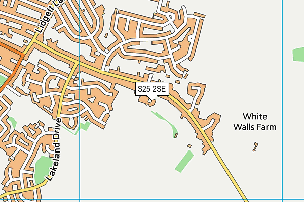 S25 2SE map - OS VectorMap District (Ordnance Survey)