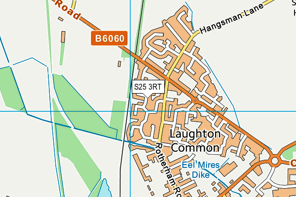 S25 3RT map - OS VectorMap District (Ordnance Survey)