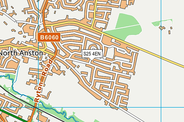 S25 4EN map - OS VectorMap District (Ordnance Survey)