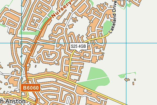 S25 4GB map - OS VectorMap District (Ordnance Survey)