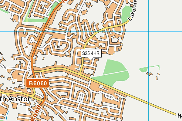 S25 4HR map - OS VectorMap District (Ordnance Survey)