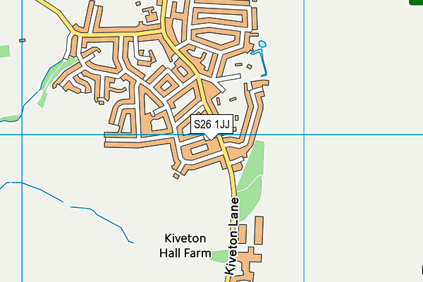 S26 1JJ map - OS VectorMap District (Ordnance Survey)