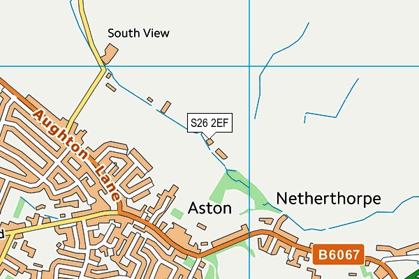 S26 2EF map - OS VectorMap District (Ordnance Survey)