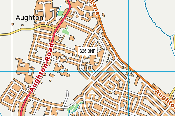 S26 3NF map - OS VectorMap District (Ordnance Survey)